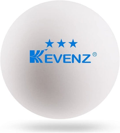 KEVENZ 3 Star Ping Pong Balls, 40+mm Advanced Table Tennis Balls, Bulk Outdoor and Indoor Ping-Pong Balls for Training, Competition and More, White