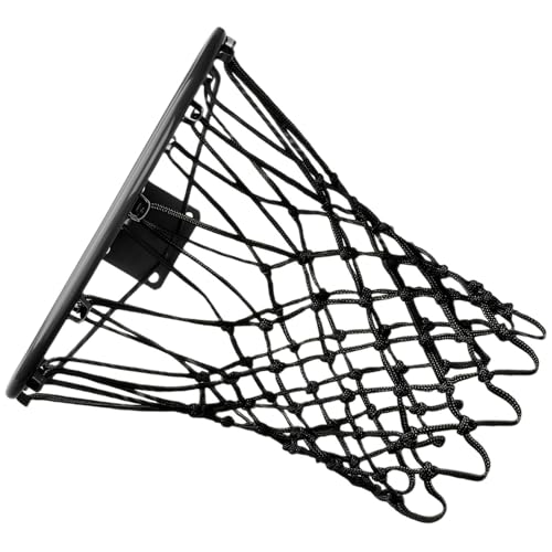 Basketball Net for Indoor and Outdoor Use - Nylon Replacement Basketball Hoop Net for Standard Rims - color: Black