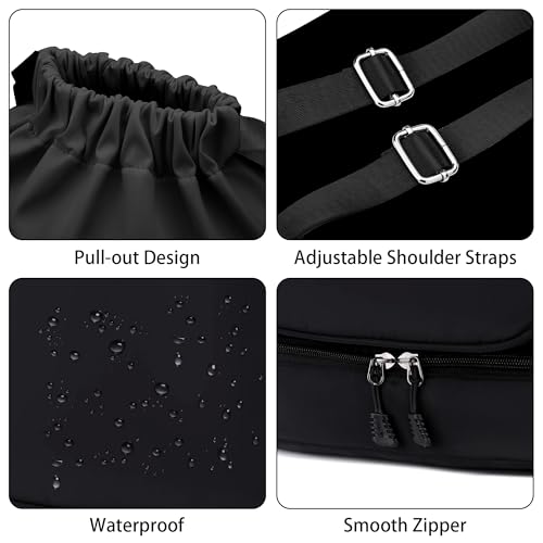 GQIIRL Tennis Bag for Women Men - Water Resistant Tennis Backpack to Hold 2 Rackets with Shoe Compartment, Lightweight Pickleball Paddles Badminton Squash Racquet Bags for Youth Girls Teenager
