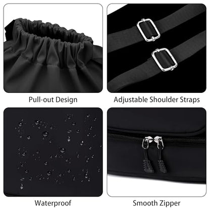 GQIIRL Tennis Bag for Women Men - Water Resistant Tennis Backpack to Hold 2 Rackets with Shoe Compartment, Lightweight Pickleball Paddles Badminton Squash Racquet Bags for Youth Girls Teenager