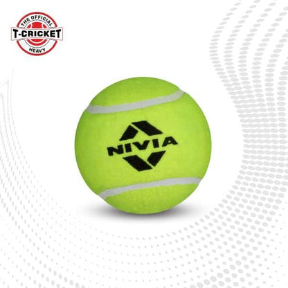 Nivia Heavy Tennis Ball Cricket Ball (Pack of 6)