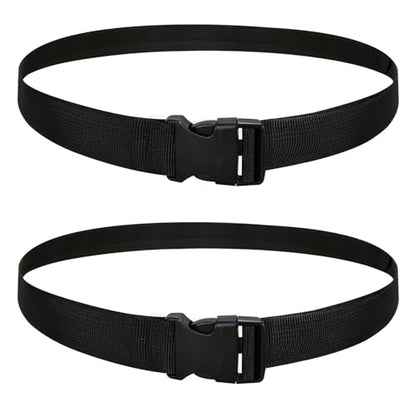 DkOvn 2 Pack Football Belts, 52 to 57 Inches Long, with Stainless Steel D Rings, for Youth, Adults