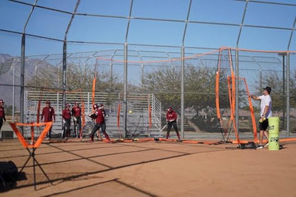 Bownet QB5 Portable Quarterback Training Net (8' x 8') Practice Football Nets for Throwing or Passing - Five Sock Targets - Indoor and Outdoor - Durable Powder-Coated Steel Frame, Multi, One Size