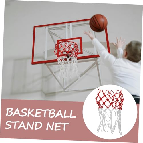 Kisangel 2pcs Heavy Duty Basketball Net Replacement and Moisture-Resistant Basketball Frame Net Easy to Install for Indoor and Outdoor Use