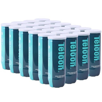 Teloon Championship Tennis Balls - Extra Duty - Regular Duty Felt Pressurized Tennis Balls - color: 24 Cans , 72 Balls