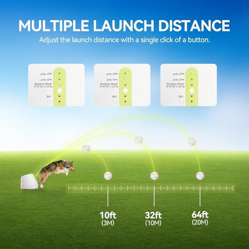 ALL FOR PAWS Automatic Dog Ball Launcher with 2.5in EPTU Balls, Ball Thrower for Medium to Large Dogs, Interactive Dog Fetch Toy for Mental & Physical Exercise - size: Max Size-EPTU Balls