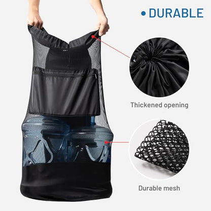 OrgaWise Extra Large Soccer Ball Bags for Coaches with Handle and Strap,Basketball Ball Bag - size: 30"x40"/76x102cm