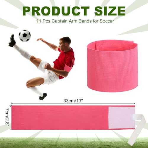 PATIKIL Soccer Captain Armband, Captain Arm Bands for Soccer Elastic Captain Arm Band Sports Captain Armbands for Youth Adult Football Team Training - color: Peach