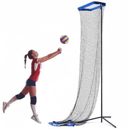 Volleyball Setter Trainer Net Volleyball Training Equipment Practice Equipment Net Angle and Height Adjustment for Indoor and Outdoor Setter Practice