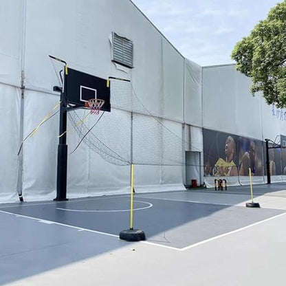 Power Network Basketball Rebounder Training - Outdoor Basketball Shooting Return System - Heavy Duty Basketball Return Attachment for Hoops