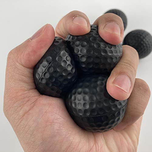 Practice Golf Balls, Foam, Soft for Indoor or Outdoor Training,12 Count Black