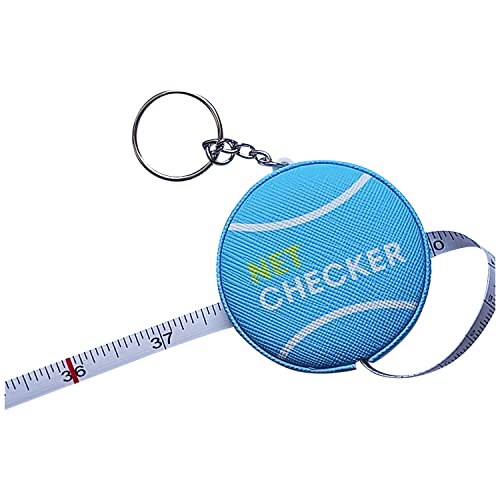 Scoring Right Net Checker Tennis Net Height Measuring Tape and Keyring - color: Blue
