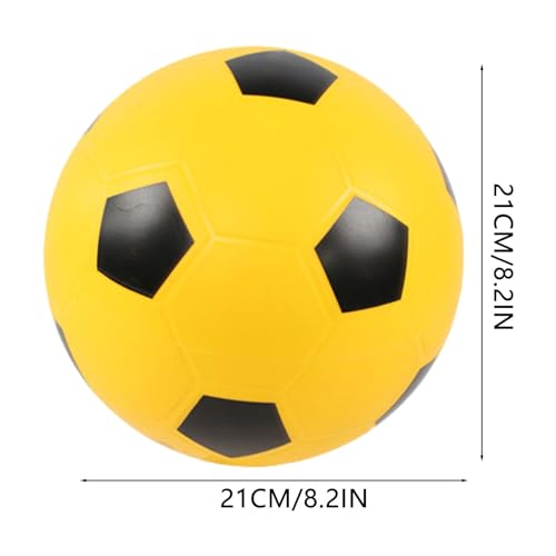 Silent Soccer Ball, Sponge Foam Footba ll,High Density Soft Quiet so ccers, No Noise Bouncing Ba ll Quiet Training for Home Practice, Home Training,Suitable for Boys and Girls,8.27in