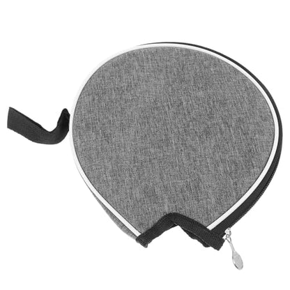 Homoyoyo Table Tennis Paddle Case Racket Storage Bag Grey Semi-circular Durable Protective Organizer for Sports and Game Room Equipment