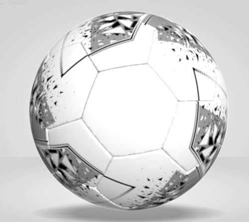 CSPL Elite Soccer Ball – Size 5, Premium PU Leather, Sleek Black & White Design, Ideal for Training & Match Play