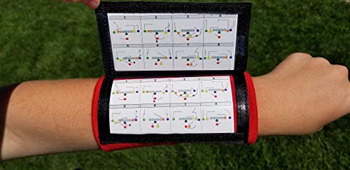 Y23 - Football Wristbands - Wrist Coach - QB Wristband - Football Play Wristbands - Playbook Wristband