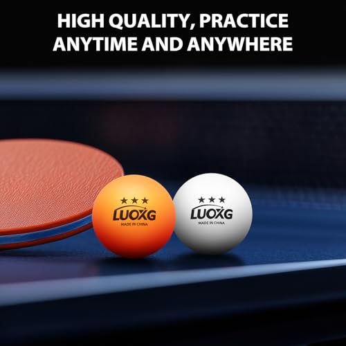 Ping Pong Balls, Ping Pong Balls 20 Pack, 3 Star Table Tennis Balls, Suitable for Beginners and Professionals (Orange+White)