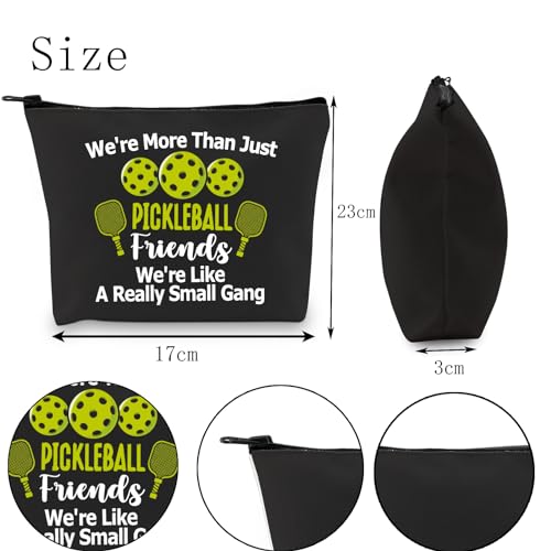 POFULL Pickleball Player Paddleball Gift We're More Than Just Pickleball Cosmetic Bag for Pickleball Lovers