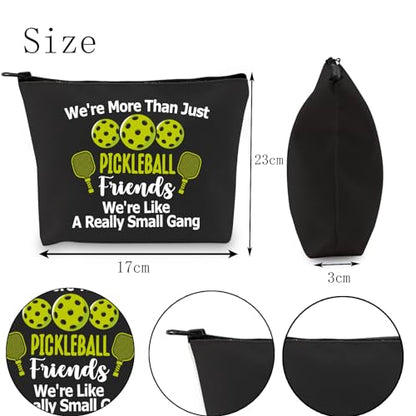 POFULL Pickleball Player Paddleball Gift We're More Than Just Pickleball Cosmetic Bag for Pickleball Lovers