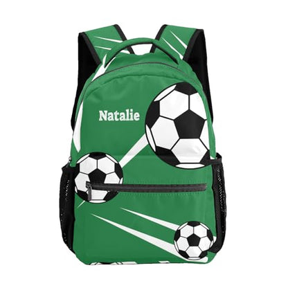 Sport Soccer Player Number Team Name Forest Personalized School Backpack for Teen Kid-Boy/Girl Primary Daypack Travel Bookbag - color: Option 33