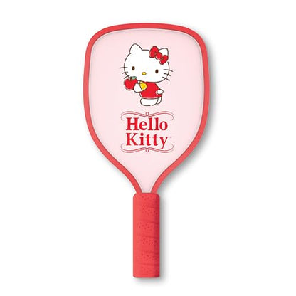 Hello Kitty Pickleball Paddle Set, 2 Paddles with Comfort Grip Handles and 2 Pickleball Balls, Cute Pink & Blue Character Design for Recreational Play