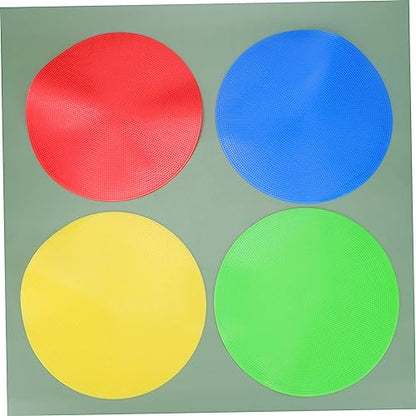 4 Pcs Round Soccer Marker Durable Training Markers for Football Basketball and Agility Drills Bright Colors Yellow Red Blue Use