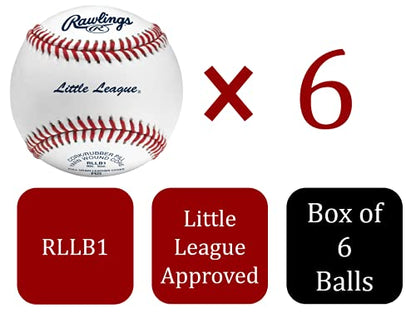 Rawlings | Little League Baseballs | Competition Grade | RLLB1 | Youth/14U | Multiple Count Options