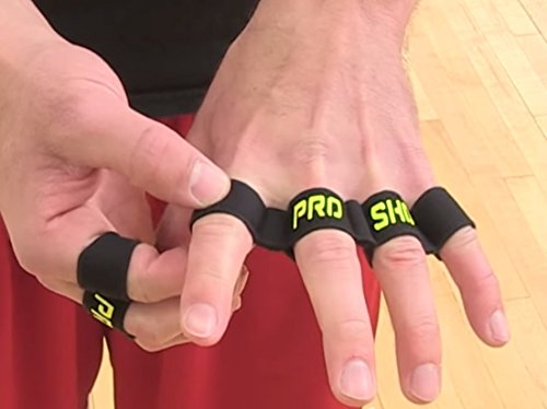 PRO Shot Basketball Training Equipment Aid ~ Finger Spacer Sleeve Dribbling Shooting Aid ~ Made in USA