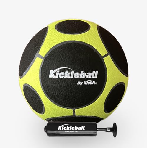 Kickit Soccer Tennis Ball, Official Soft Lightweight Ball for Training, Freestyle & Juggling, All Ages Outdoor Fun, Backyard, Beach & Court Play, Size 5 - color: Black & Green