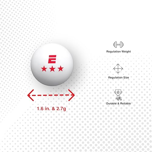 ESPN Ping Pong Set, Table Tennis Ideal for Family Games and Game Night - color: Ping Pong Balls