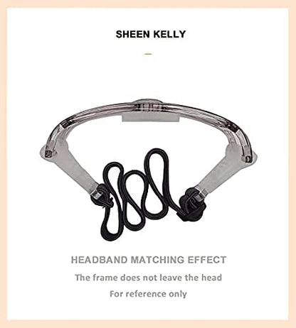 SHEEN KELLY Professional Sports Goggles Adult Protective Safety Goggles Basketball Glasses for Men with Adjustable - color: 01-black+strap