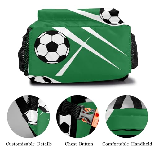 Sport Soccer Player Number Team Name Forest Personalized School Backpack for Teen Kid-Boy/Girl Primary Daypack Travel Bookbag - color: Option 33