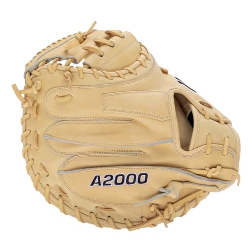 Wilson 2024 Classics Series A2000 Baseball Gloves - color: Blonde/Black, size: Catcher - 33.5"