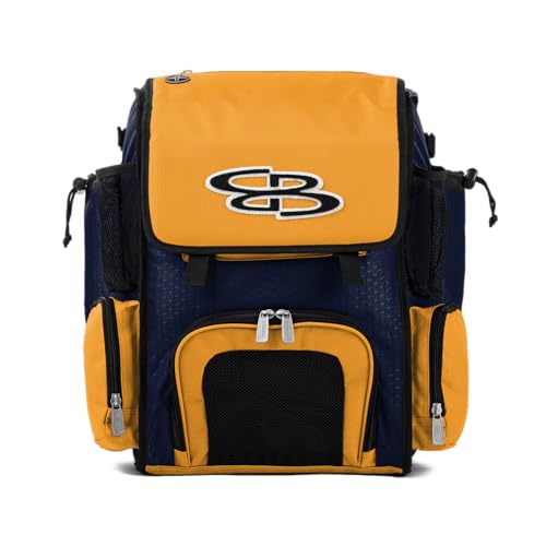 Boombah Superpack Mini Bat Pack - 8" x 12.5" x 18" - Multiple Colors - color: Navy/Gold_C23