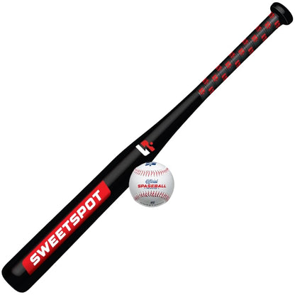SweetSpot Plastic Bat and Ball Combo Set | Backyard Baseball Set for Youth, Kids, Teens, and Adults - size: 28 in.