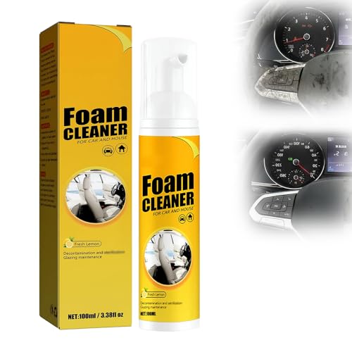 4-In-1 Multi-Enzyme Foam Cleaner, Multipurpose Foam Cleaner Spray, 2026 New Powerful Car Interior Foam Cleaners, All-Purpose Household Cleaners for Deep Clean Car Kitchen Bathroom Sofa (1pc, 100ml)