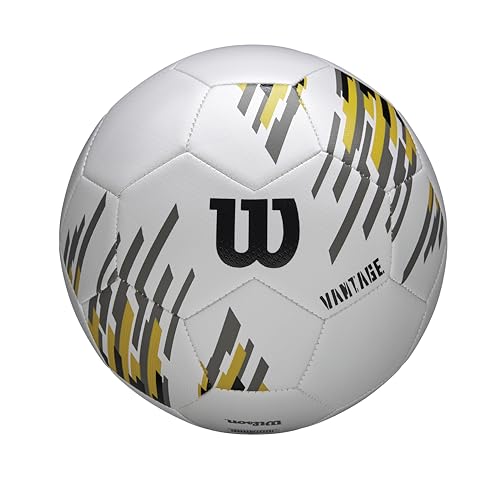 WILSON NCAA Vantage Soccer Balls - color: White/Gold, size: Size 4