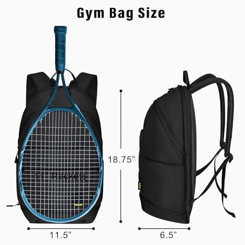 Goloni Tennis Backpack - Professional Tennis Bag for Men & Women - color: Black