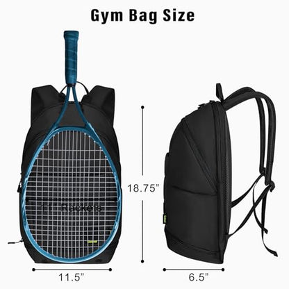 Goloni Tennis Backpack - Professional Tennis Bag for Men & Women - color: Black