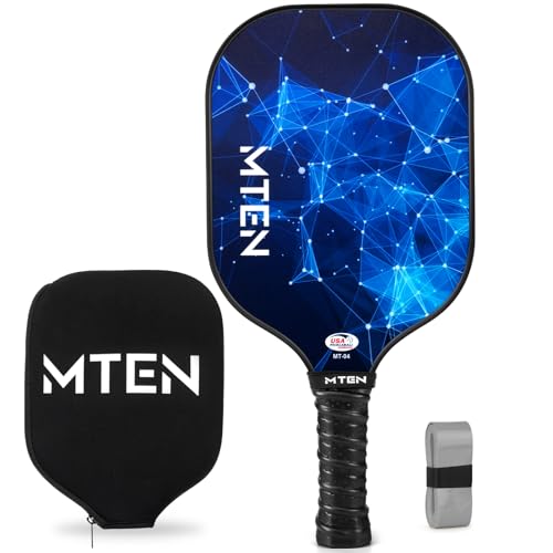 Pickleball Paddles Set of 2 or 4, or Single Paddle – USAPA Approved Fiberglass Surface Pickleball Rackets Set for Men & Women - color: Blue*1