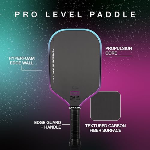 JOOLA 3S Pickleball Paddles – Raw Carbon Fiber Surface – Ben Johns Perseus, Hyperion, Scorpeus & Magnus Shapes – Elongated, Wide Body & Aero Curve Designs – 14mm/16mm Paddles – UPA-A Certified