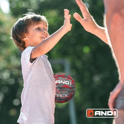 AND1 Mini Basketball Pack Set for Kids (Deflated w/Pump Included): - 7-Inch Premium Youth Size Basketballs, Easy to Grip - color: Camo Series, size: 3