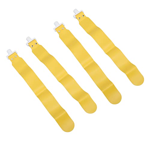Adjustable Flag Football Set, 5 PCS PP Flag Football Belts with 10 Flags for Youth and Adults, Durable Training Equipment for Beach Games and Team Sports (Yellow)
