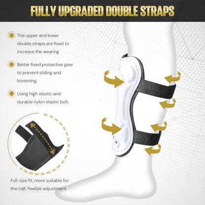 Soccer Shin Guards for Youth Kids Toddler, Protective Soccer Shin Pads & Sleeves Equipment - Football Gear for 3 5 4-6 7-9 10-12 Years Old Children Teens Boys Girls