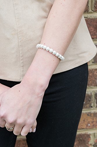 Golf Goddess Stroke/Score Counter Bracelet - color: Silver Golf Ball Bead