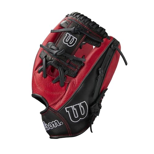 Wilson 2024 A1000 Infield Baseball Gloves - color: Red/Black/White