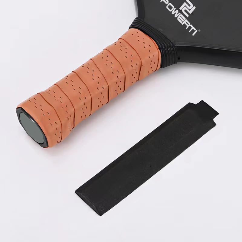 Pickleball Paddle Handle Cotton Cushion, 10 Pieces, Replacement Accessories for Enhanced Comfort and Control, Vibration Reduction, Black