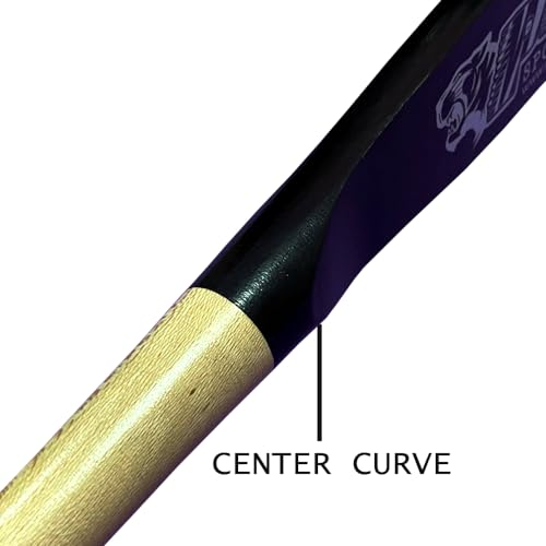31" Pro Maple Flat Half Paddle Training Baseball & Softball Bat in Size:31"/Weight: 20 oz/Flat Barrel: 2.75" for Youth & Adult Players in Natural Handle & Black Barrel by Player Sports Goods LLC