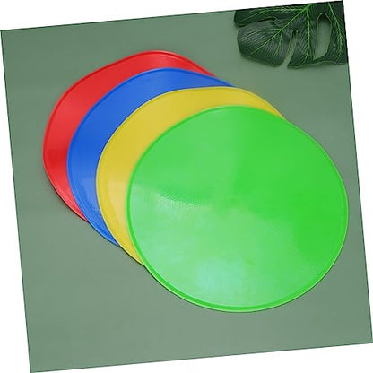 Garneck 4pcs Reusable Markers for Soccer Training Football Marker Dishes Red Yellow and for Drills and Exercises