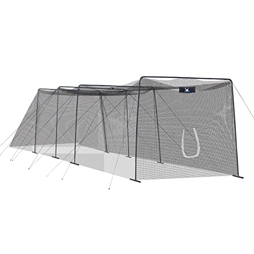 ANYTHING SPORTS Full 40 and 60 Foot Batting Cage. Perfect Baseball Batting Cage, Softball Batting Cage, Complete Package with Frame and Netting
